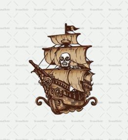 Antikes Piratenschiff